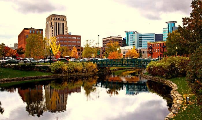 A city environment shaped by enduring construction